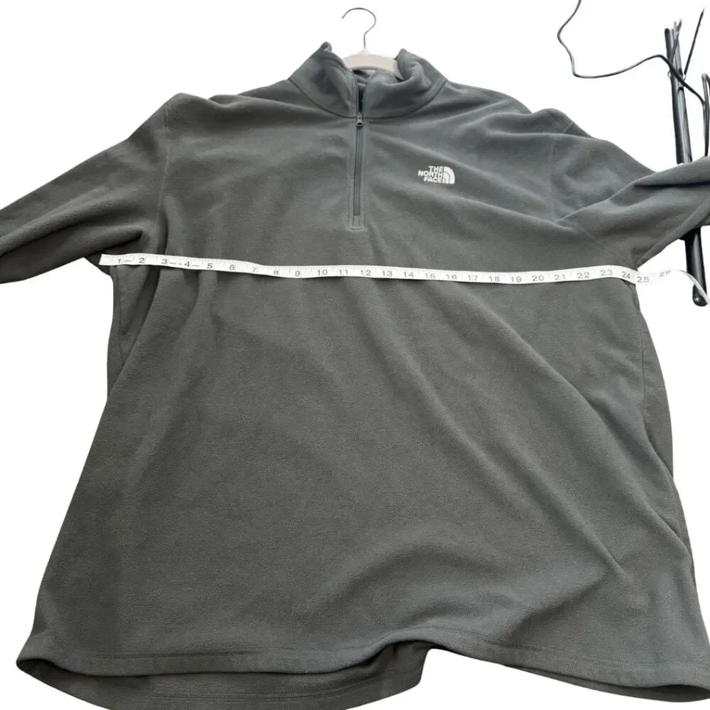 The North Face Men's Fleece Quarter Zip Long Sleeve‎ Pullover Sweater Black XL